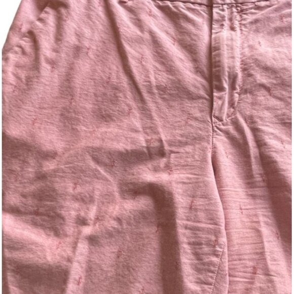 Men's IZOD flat front bermuda shorts with anchor embroidered print sz 38 - Picture 3 of 4